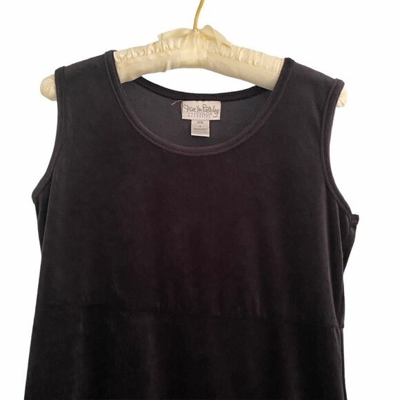 Diane Von Furstenberg Black Maxi Velvet Dress S - Picture 3 of 5
